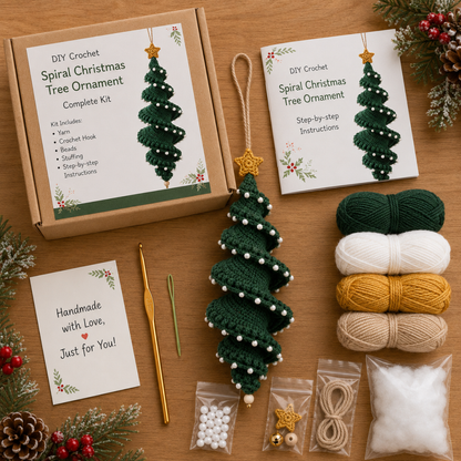 🔥Last Day 49% OFF ✨Crochet Snowman Spiral Ornament DIY Kit