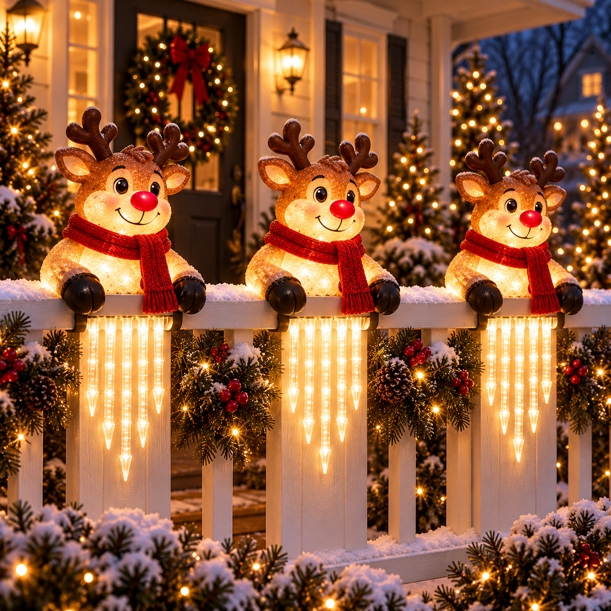 🐻🎄 Winter Light Cute Bear Icicle Light