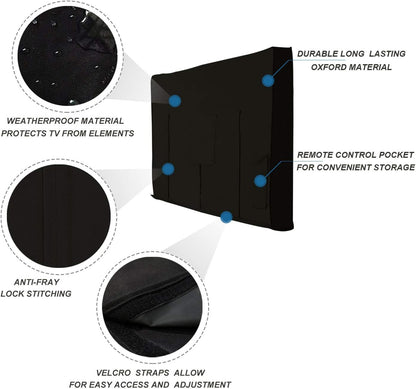 🎃Halloween Deal 50% OFF! Mesalode™ Outdoor TV Cover 36 to 85 inch Weatherproof and Waterproof