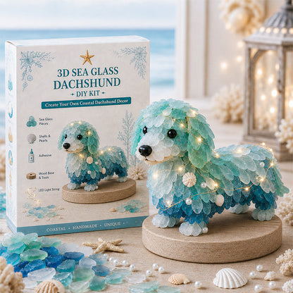 🌊✨ DIY 3D Sea Glass Art Kit – Coastal & Christmas Collection