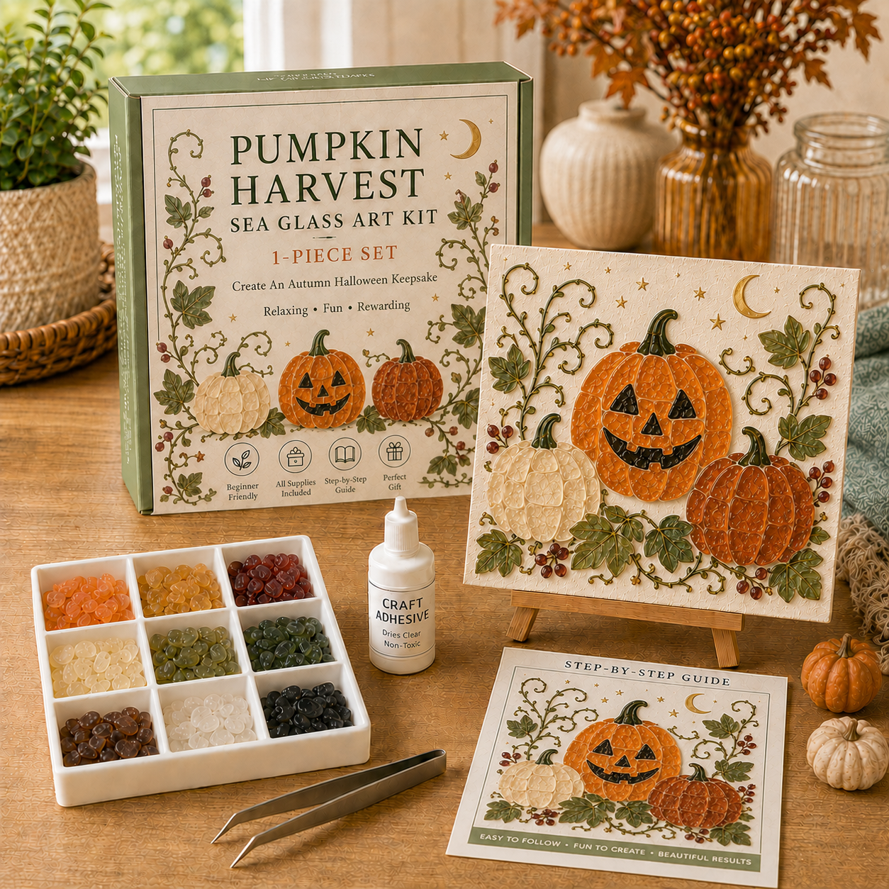 💥 Last Day 52% OFF – 🎃Halloween Sea Glass Art Kit👻