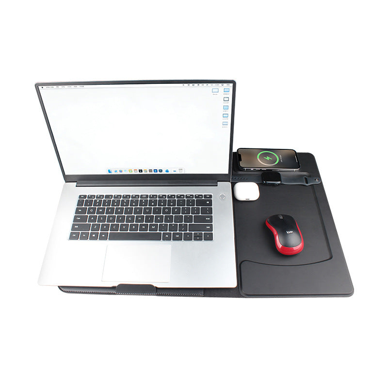 Multifunctional Magnetic Wireless Charging Briefcase for 16-Inch Business Laptops