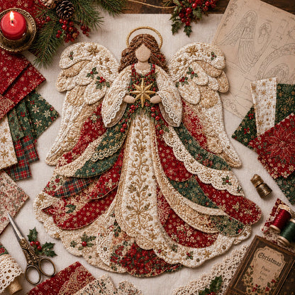 🎄🎅Christmas Patchwork Fabric DIY Decor Kit