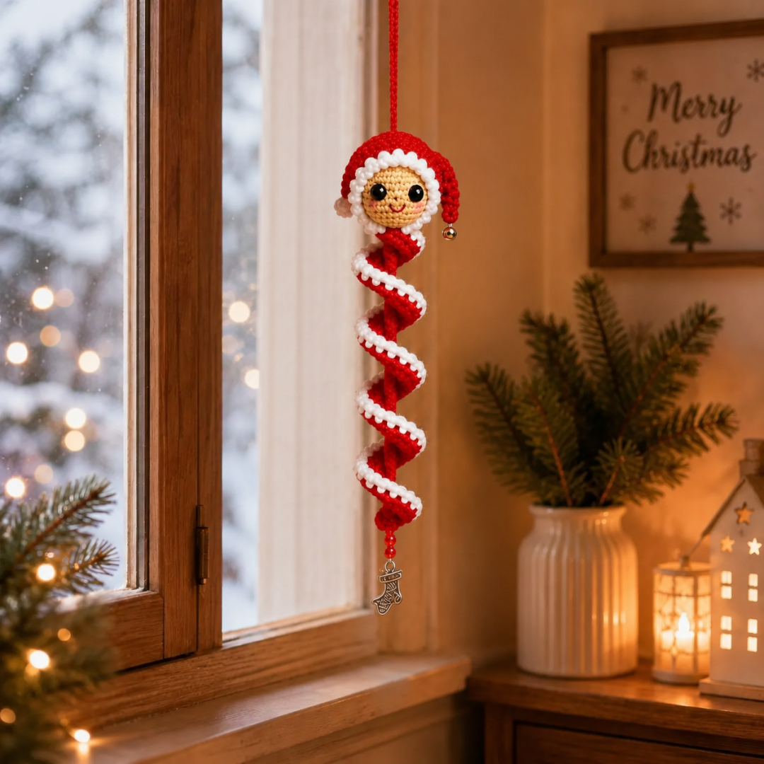 🔥Last Day 49% OFF ✨Crochet Snowman Spiral Ornament DIY Kit