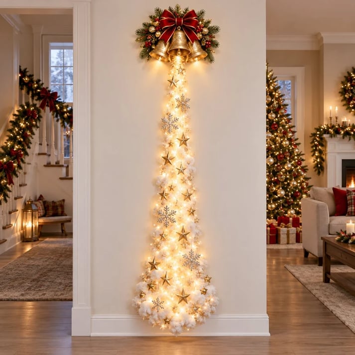 🔥 Limited-Time 49% OFF – Christmas Magic LED Train Wall Light with Santa Holiday Display 🎄