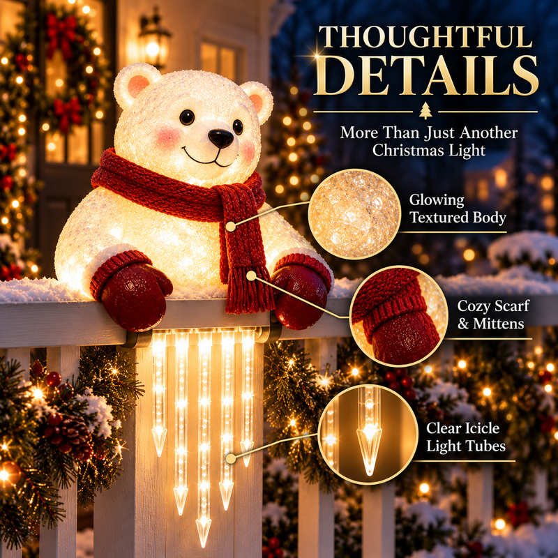🔥 Today 52% OFF - WinterGlow Snowman Icicle Light Decor