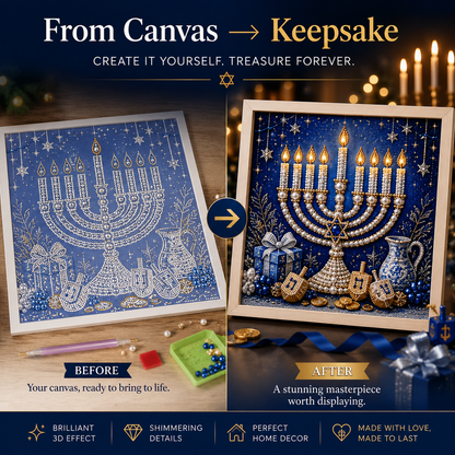 👍👍HOT SALE 50% OFF - DIY Hanukkah Pearl Art Kit🎁