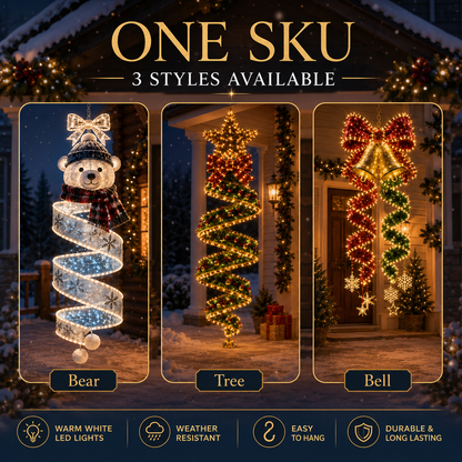 🎄Christmas Magic Spiral Hanging LED Light Collection