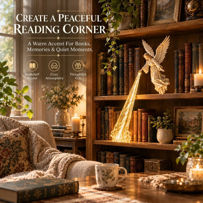 🔥Heavenly Guardian — Angel Beam Bookshelf Decor