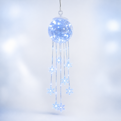 Winter Magic Snowflake Cascad – LED Hanging Christmas Ornament❄️