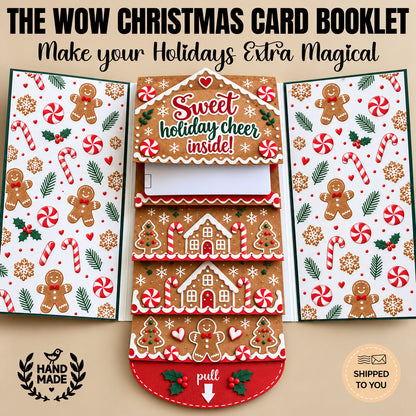 ⏰LAST DAY 50% OFF - 2026 New 🎅💳 (4PCS）Waterfall Christmas Gift Card Booklet ✨