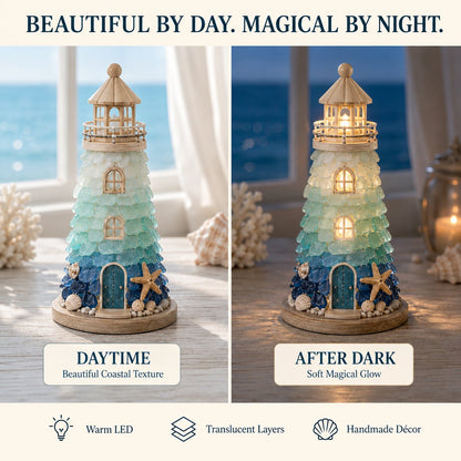 ⏳ Last Day 49% OFF – 🌊 Beginner-Friendly DIY Lighted Sea Glass💕