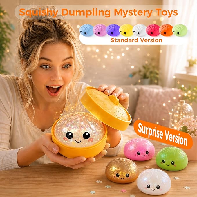 🔥 55% OFF TODAY 🎃 Halloween Steamed Bun Squishy Mystery Box Toy