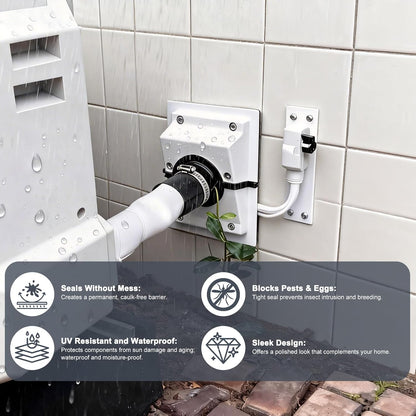 HVAC Wall Penetration and Duct Kit Cover---for Indoor and Outdoor Air Conditioning Systems