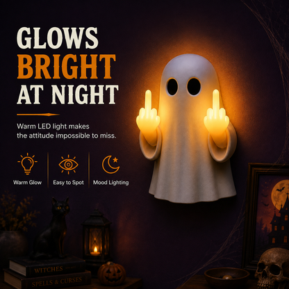 👻🔥Funny Ghost Middle Finger LED Lamp