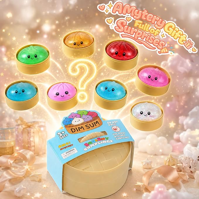 🔥 55% OFF TODAY 🎃 Halloween Steamed Bun Squishy Mystery Box Toy