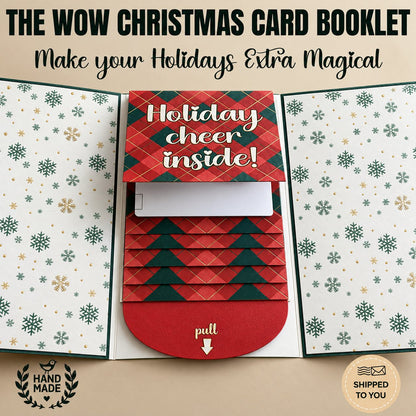 ⏰LAST DAY 50% OFF - 2026 New 🎅💳 (4PCS）Waterfall Christmas Gift Card Booklet ✨
