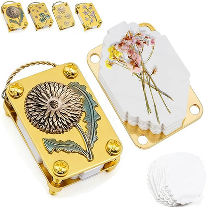 Mini Flower Press Kit with 20 Sheets