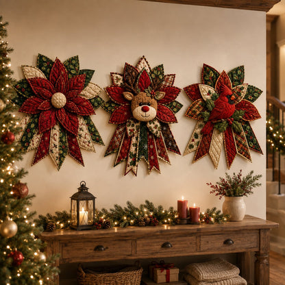 ⏳ Last Day 49% OFF – 🎄Beginner-Friendly Oversized Christmas Character Quilted Door Hanger Sewing Kit | Complete Kit with All Tools & Step-by-Step Guide Included 💕