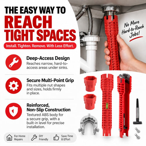 🎃Halloween Deal 50% OFF! 🔧8 in 1 Multifunctional Sink Wrench