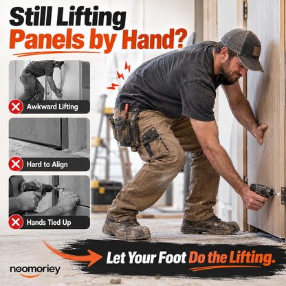 🚪 Panel Lifter – Foot-Powered Installation Tool