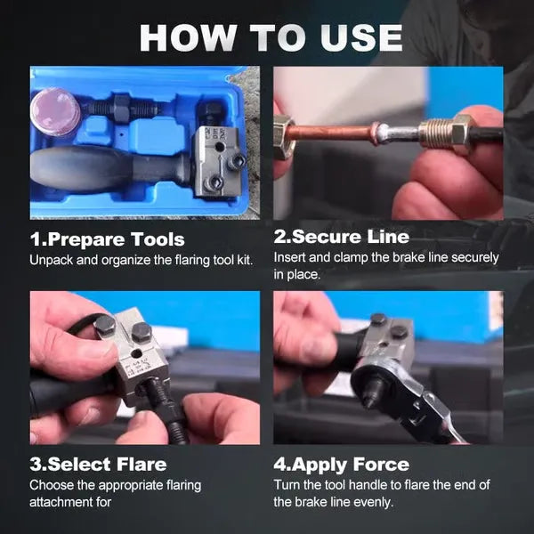 Universal Brake Line Flaring Kit 🔩 – Automotive Tube Repair Tool