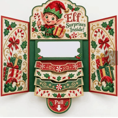 ⏰LAST DAY 50% OFF - 2026 New 🎅💳 (4PCS）Waterfall Christmas Gift Card Booklet ✨