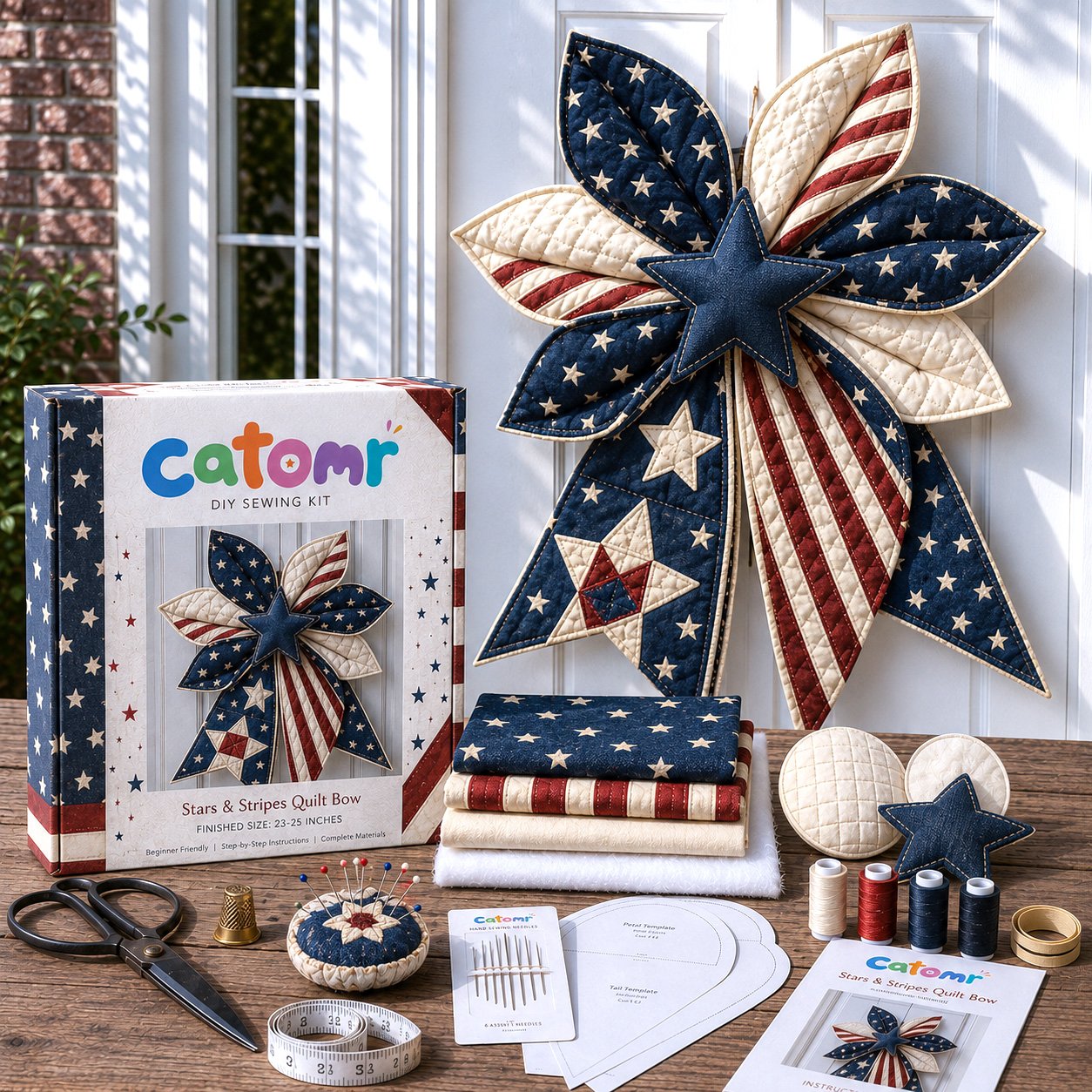 🔥Last Day 50% OFF- Large Patchwork Bow Sewing Kit 💕