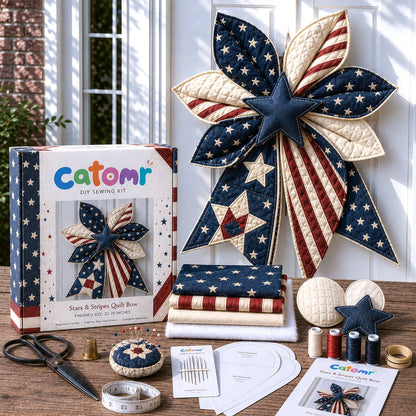 🔥Last Day 50% OFF- Large Patchwork Bow Sewing Kit 💕