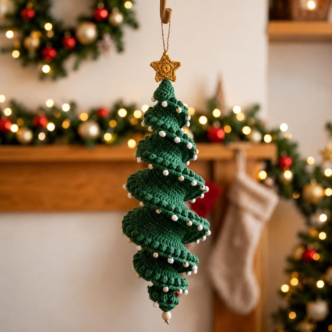 🔥Last Day 49% OFF ✨Crochet Snowman Spiral Ornament DIY Kit