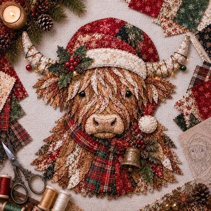 🎄🎅Christmas Patchwork Fabric DIY Decor Kit