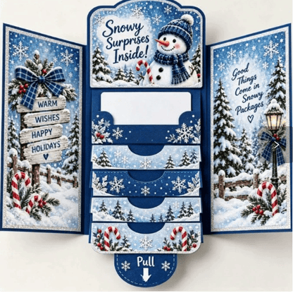 ⏰LAST DAY 50% OFF - 2026 New 🎅💳 (4PCS）Waterfall Christmas Gift Card Booklet ✨