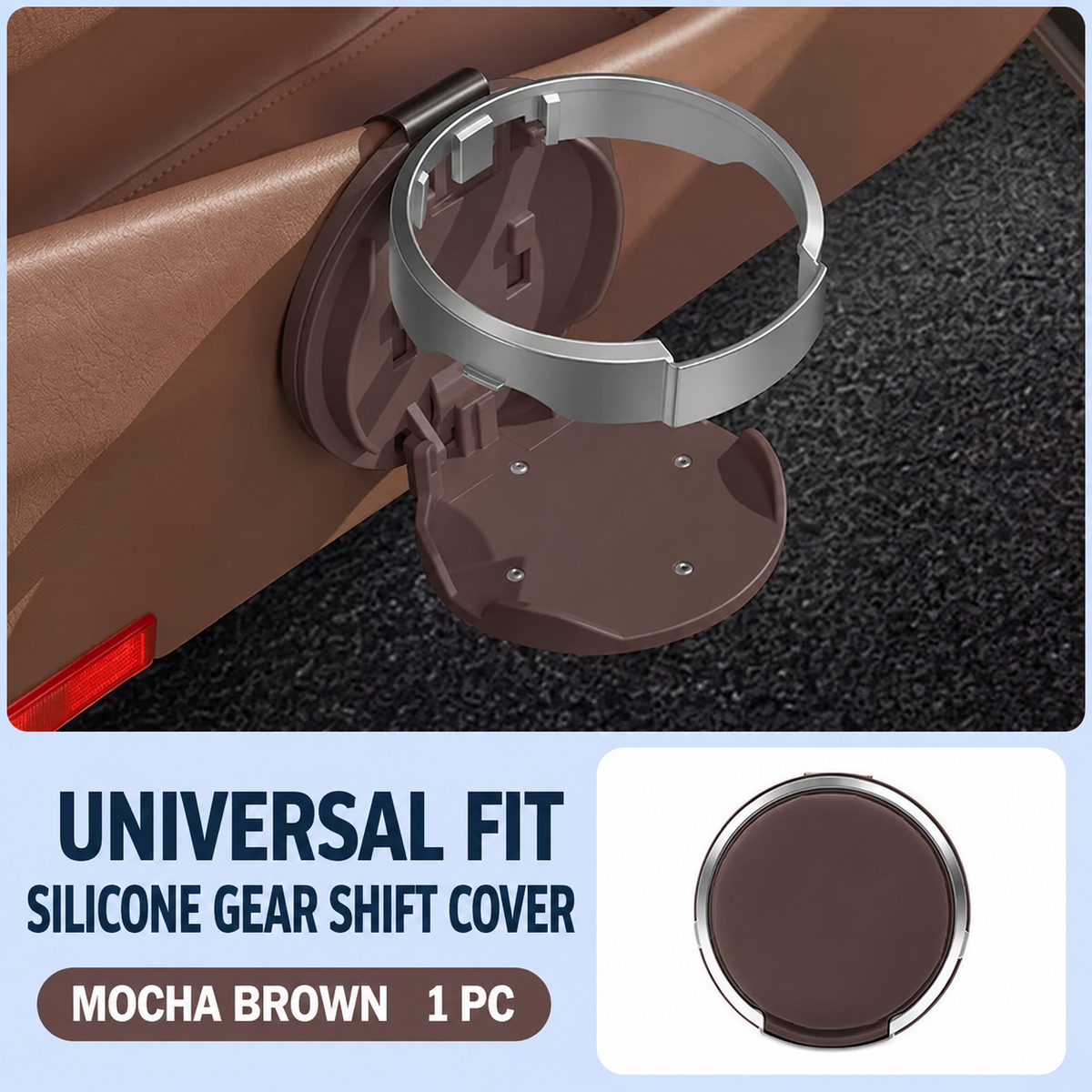 🚗 Universal Foldable Car Cup Holder – Space-Saving Drink & Phone Holder