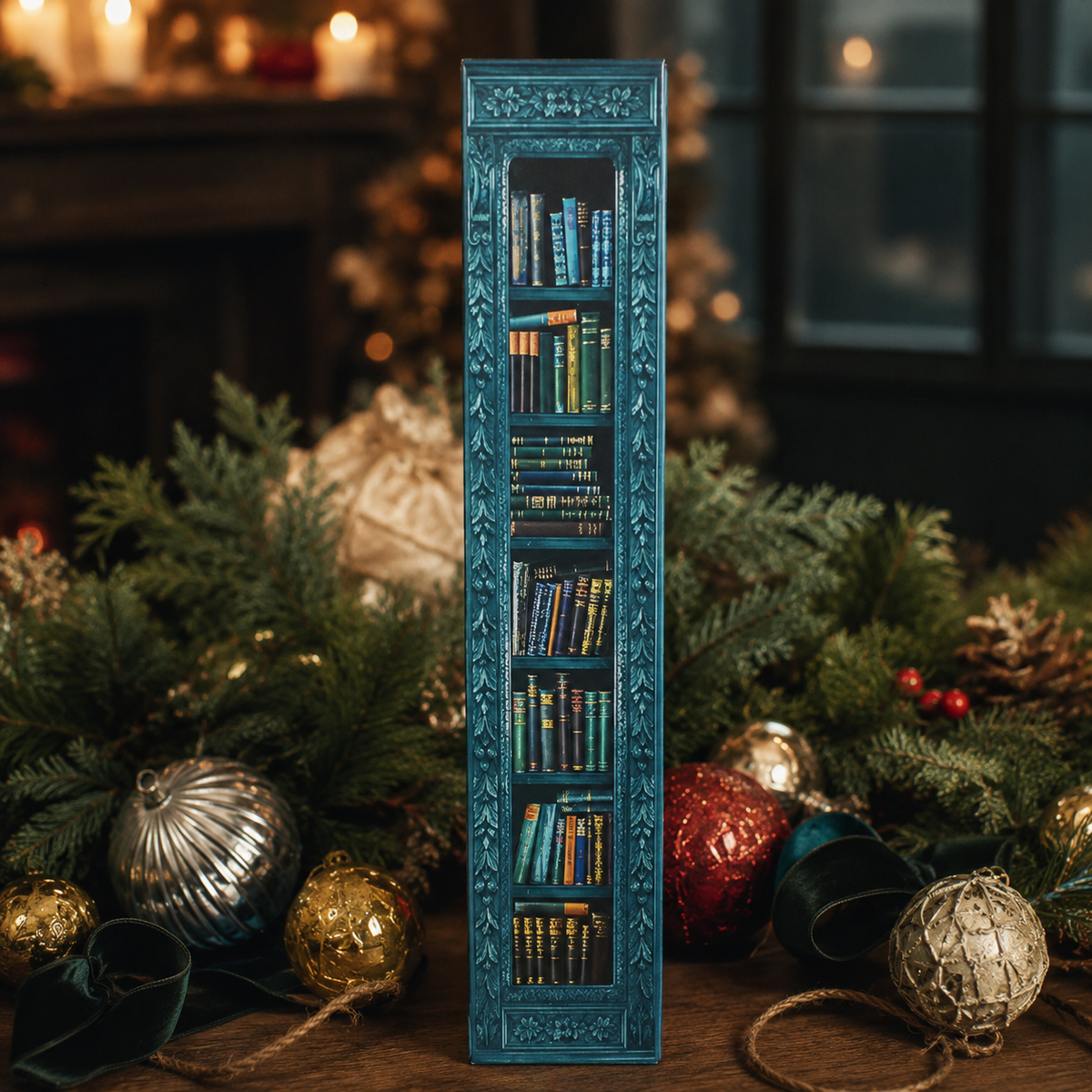 📚 25-Day Book Advent Calendar – 25 Openable Mini Book Ornaments