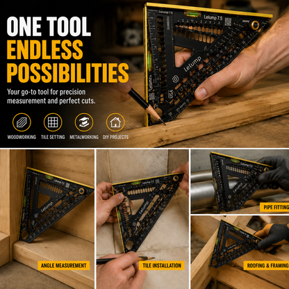 📐  Multi-Angle Measuring Tool – Foldable Ruler for Accurate Measurements, Carpentry & DIY Projects