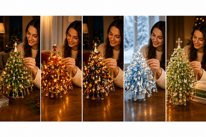 🎄✨ DIY Beaded Christmas Tree Kit – 🎅Create Your Own Sparkling Holiday Decoration