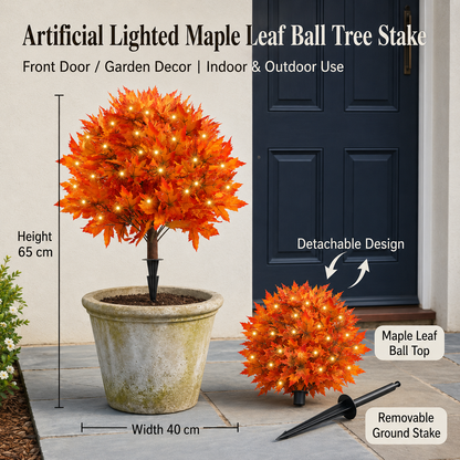 🍂Light-Up Autumn Maple Tree – LED Fall Tree Ornament