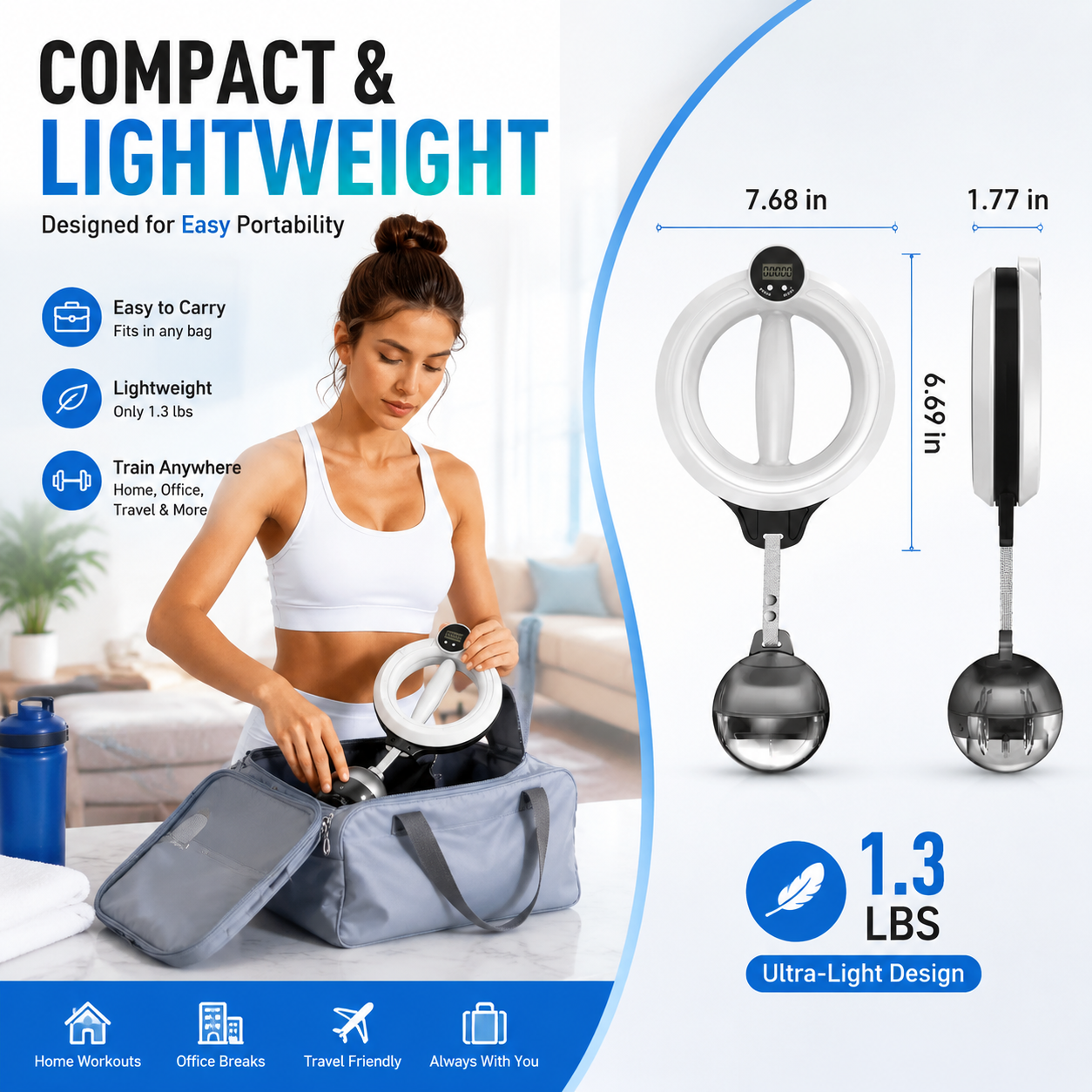 360° Wrist & Forearm Trainer | Upper Body Strength & Home Gym Tool