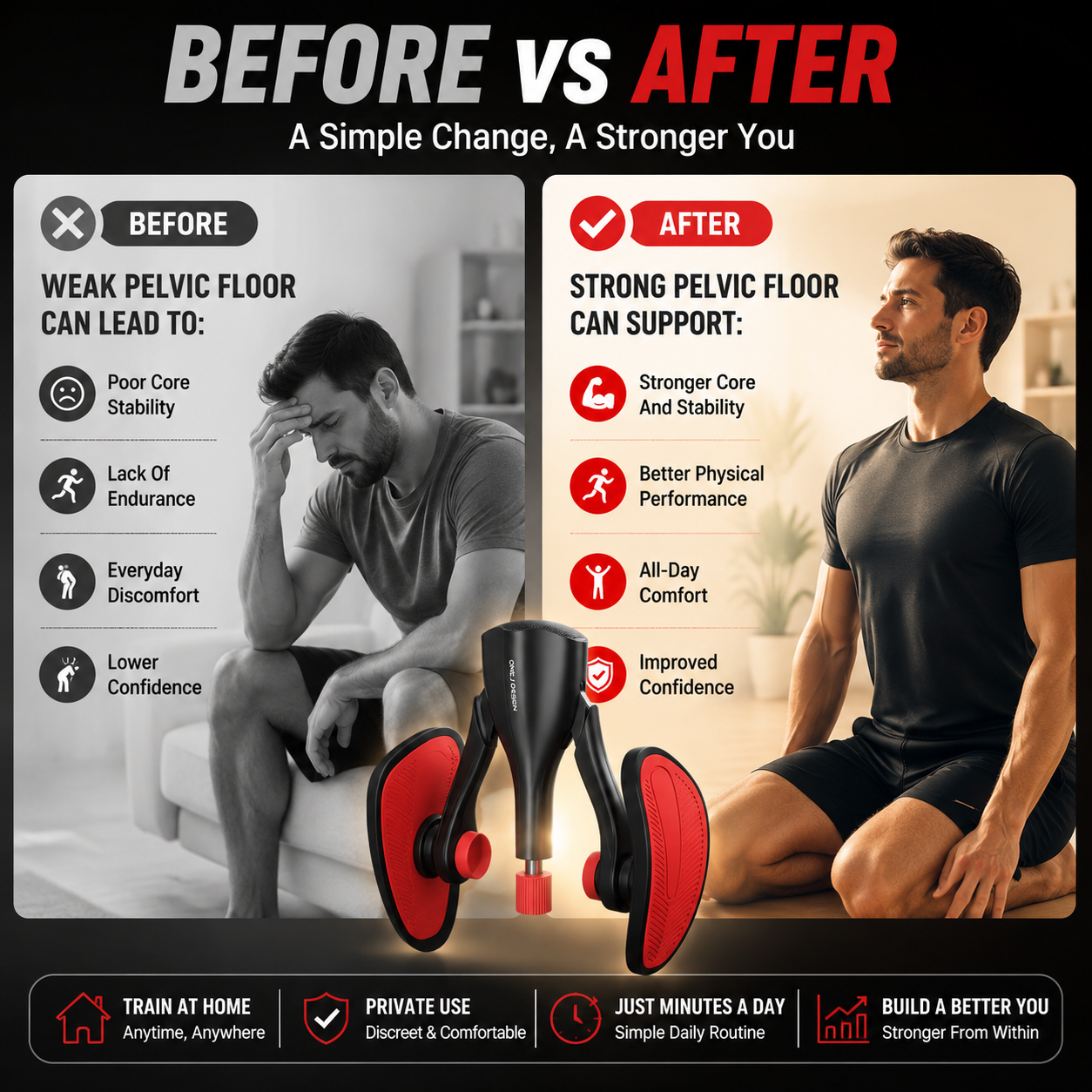 💪 Pelvic Floor Exercise Trainer – Build Strength With A Simple Daily Workout