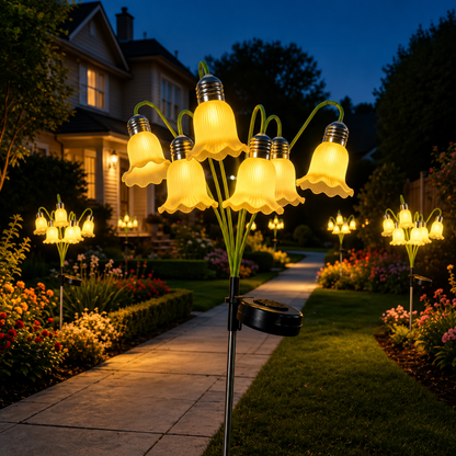 ✨ Limited-Time 50% OFF! Solar Flower Garden Lights – Auto-On Waterproof Outdoor Décor for Patios, Paths & Flower Beds