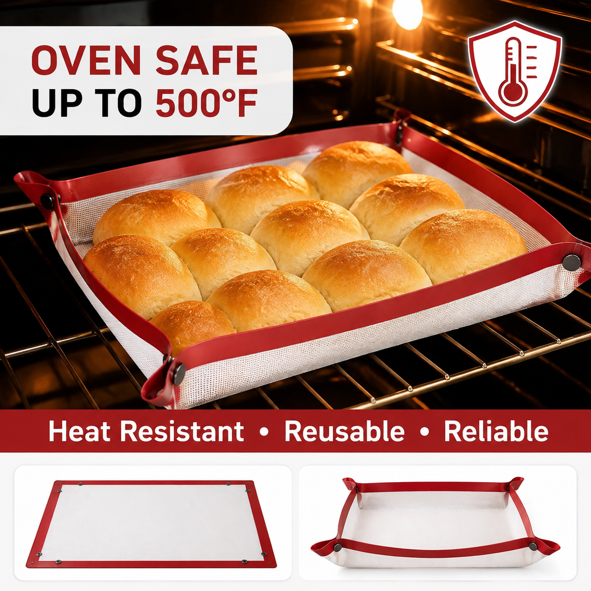 Silicone baking mat Black 23.6 x 15.8 in (60 x 40 cm)