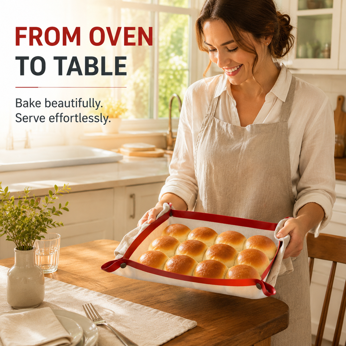 Silicone baking mat Red 15.8 x 11.8 in (40 x 30 cm)