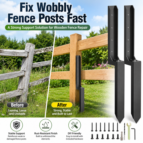 🛠️Fence Post Repair Kit