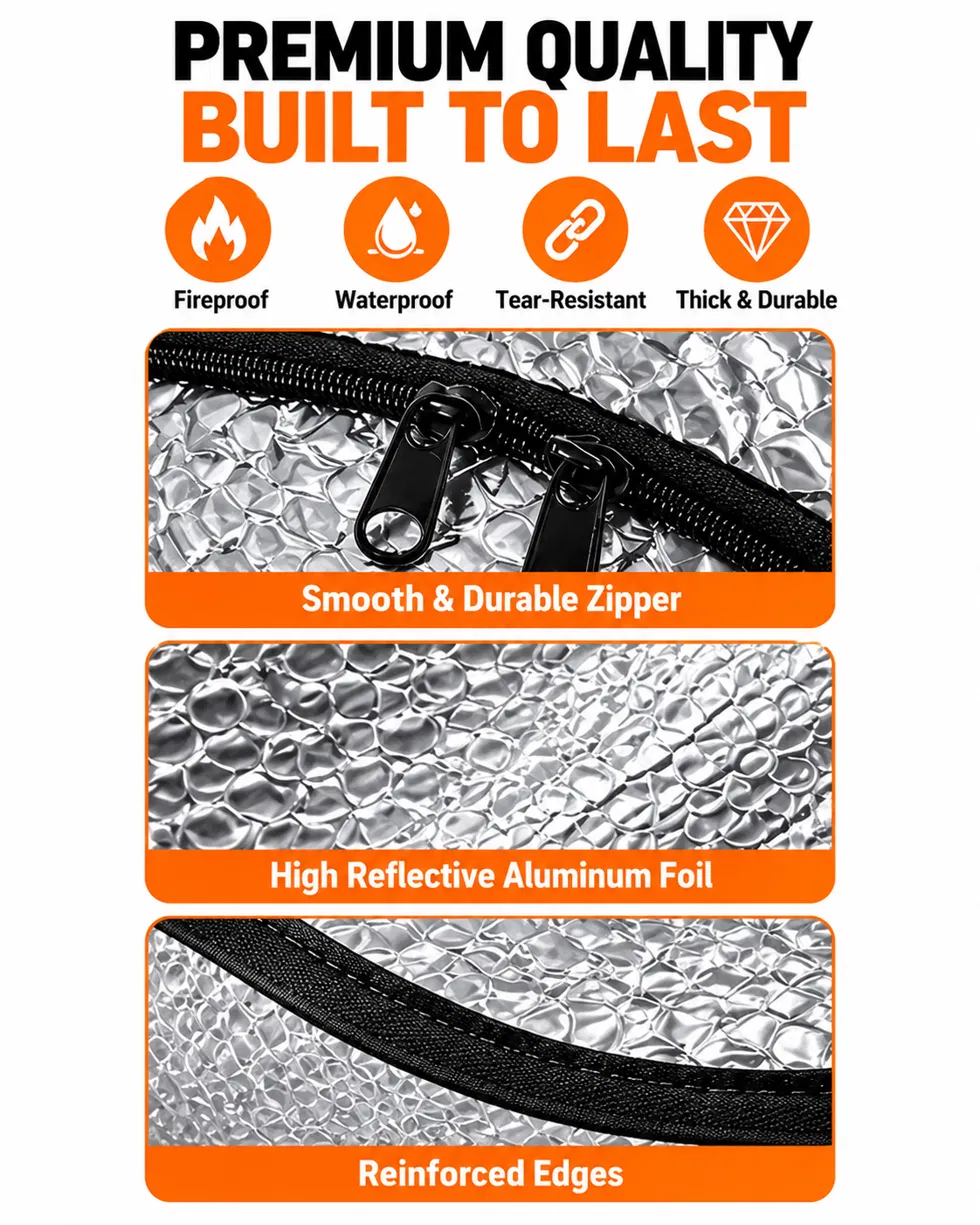 🎃Halloween Deal 50% OFF! Attic Stair Insulation Cover with Zipper Access – Blocks Cold Drafts, Attic Heat & Dust | Fits Openings up to 25" x 54", 11" Tall