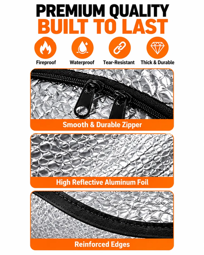 🎃Halloween Deal 50% OFF! Attic Stair Insulation Cover with Zipper Access – Blocks Cold Drafts, Attic Heat & Dust | Fits Openings up to 25" x 54", 11" Tall