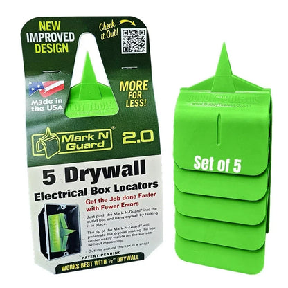🎯 5-Piece Drywall Electrical Box Locator & Wire Protection Tool Set