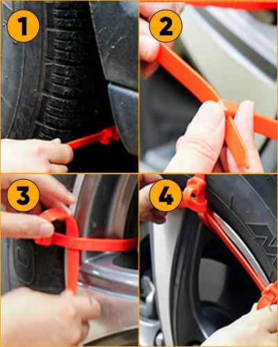 Premium Anti-Slip Snow Chain for Car Tires