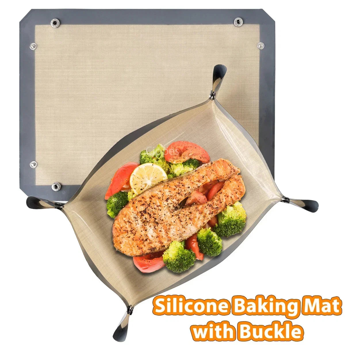 Silicone baking mat Grey 11.81 x 8.27 in (30 x 21 cm)