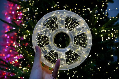 66ft 600 LED Christmas String Lights 🎄 Triple-Density Glow, Waterproof, Storage Reel