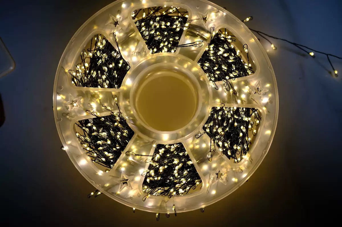 66ft 600 LED Christmas String Lights 🎄 Triple-Density Glow, Waterproof, Storage Reel
